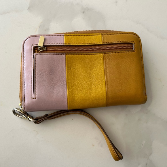 Fossil Leather Patchwork Zip Wallet - Picture 5 of 7